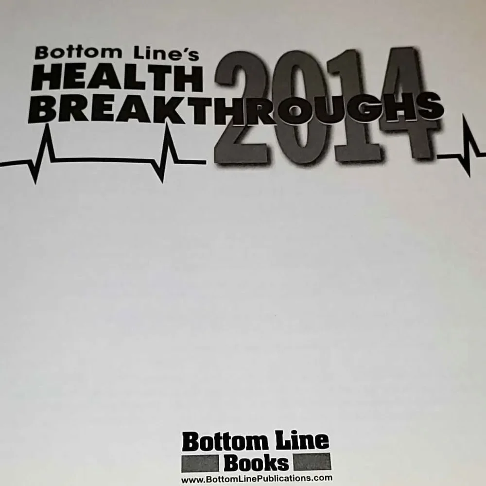 Bottom Line's Health Breakthroughs 2014 Book